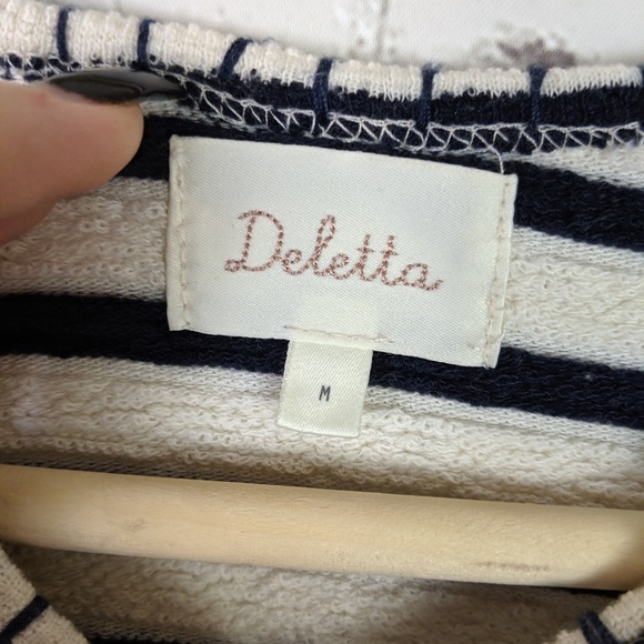 Anthropologie Deletta striped flare sleeve blouse - Picture 4 of 4